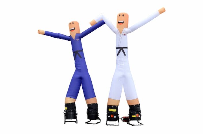 Maatwerk Judobond skydancer op aanvraag gemaakt